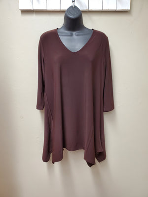 BEST SELLER NEUTRALS - Flattering Fit & Flair Tunic with 3/4 Sleeve - You-nique Bou-tique