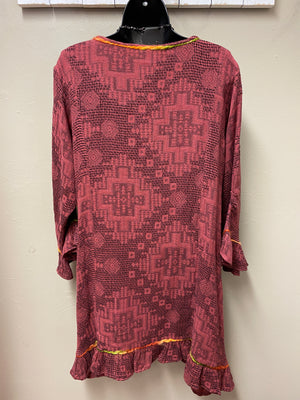 2 Color Ways - Lovely V-Neck Tunic in Cozy Cotton with Pockets - You-nique Bou-tique