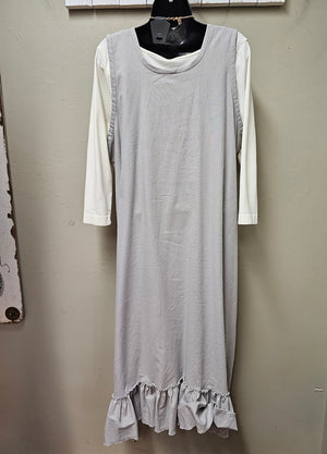 Beautiful Tiana Dress in Grey Lagenlook OS YouBou2