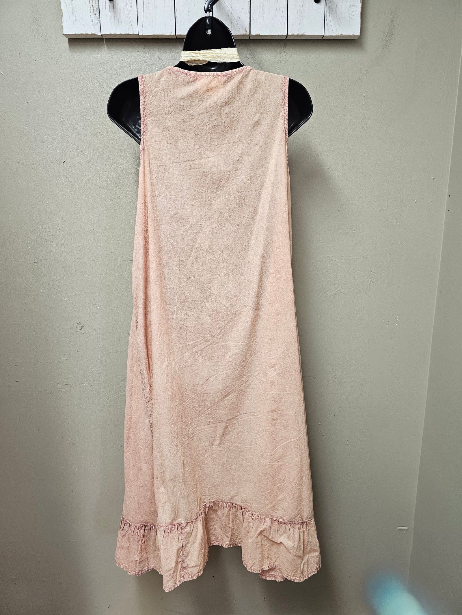 FINAL SALE was $134.99 - Romantic Front Ruffled Pink Dress
