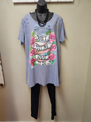 Fun and Sassy Bohemian Style Tattered Tee