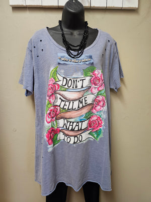 Fun and Sassy Bohemian Style Tattered Tee