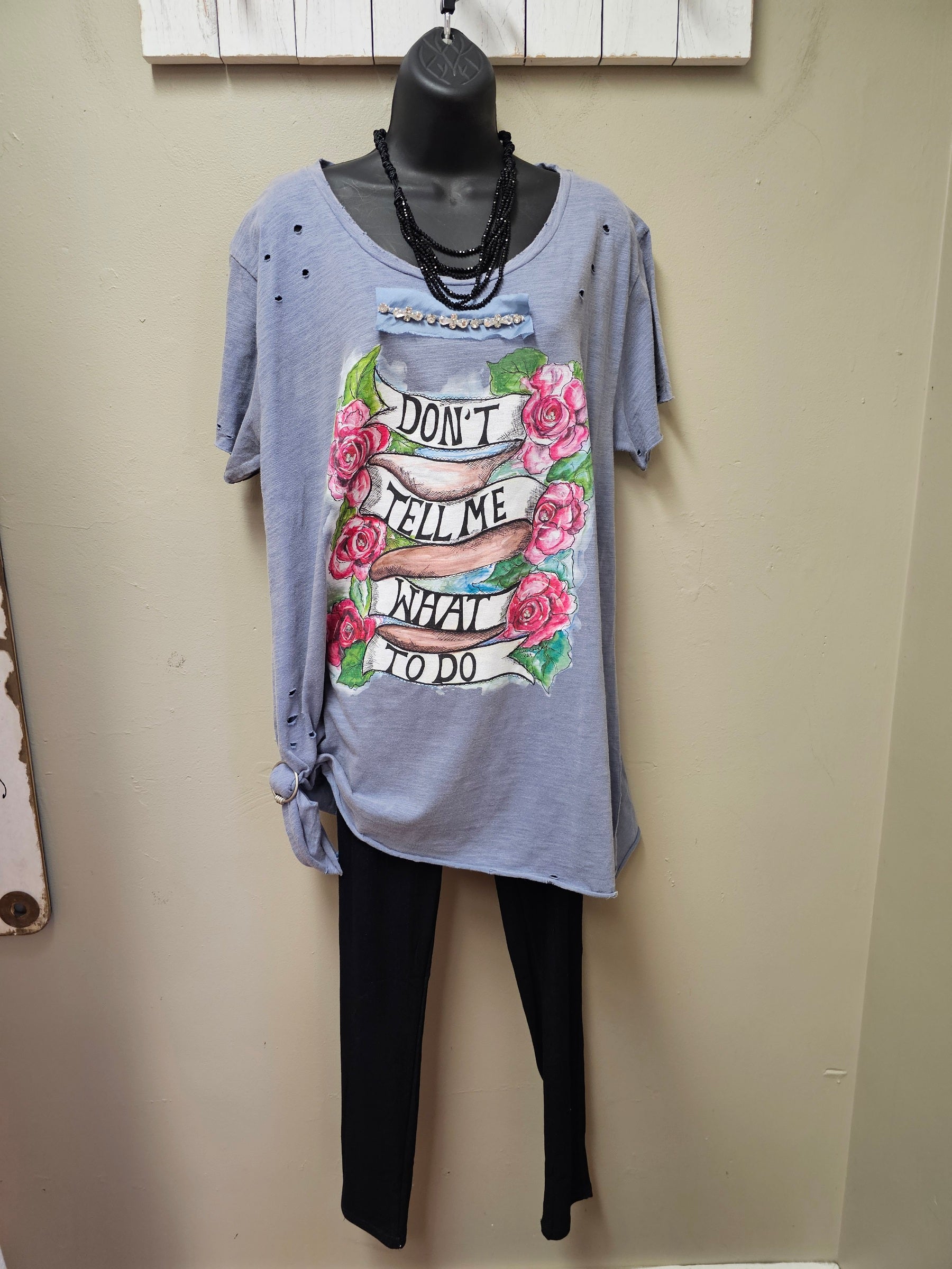 Fun and Sassy Bohemian Style Tattered Tee