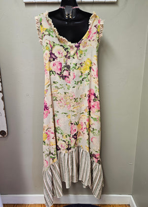 Beautiful Bohemian Style Floral Dress