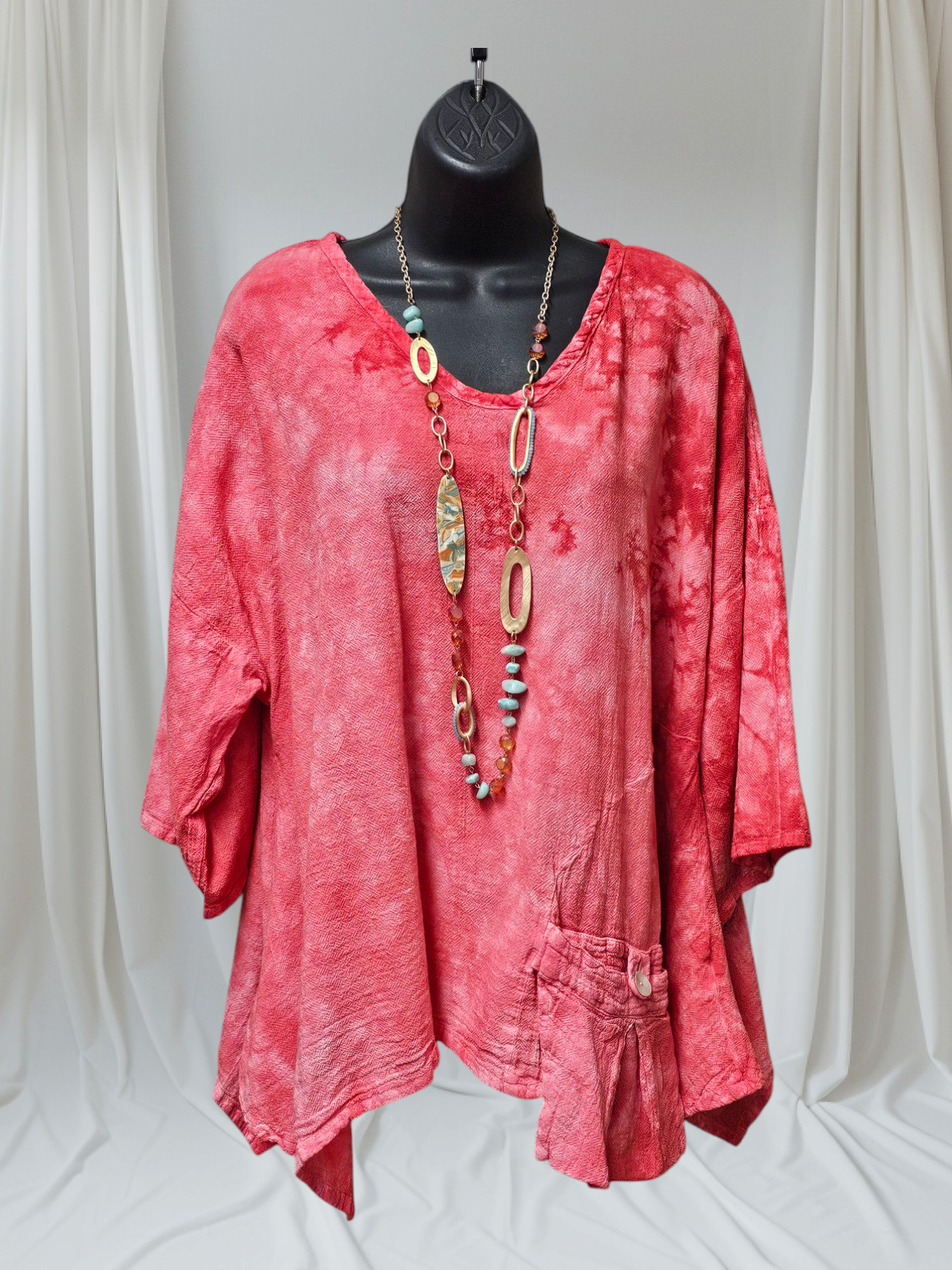 OMG NEW COLORS! 10 Color Ways - Fun Oversized Top with a Loose "Pocket" One Size