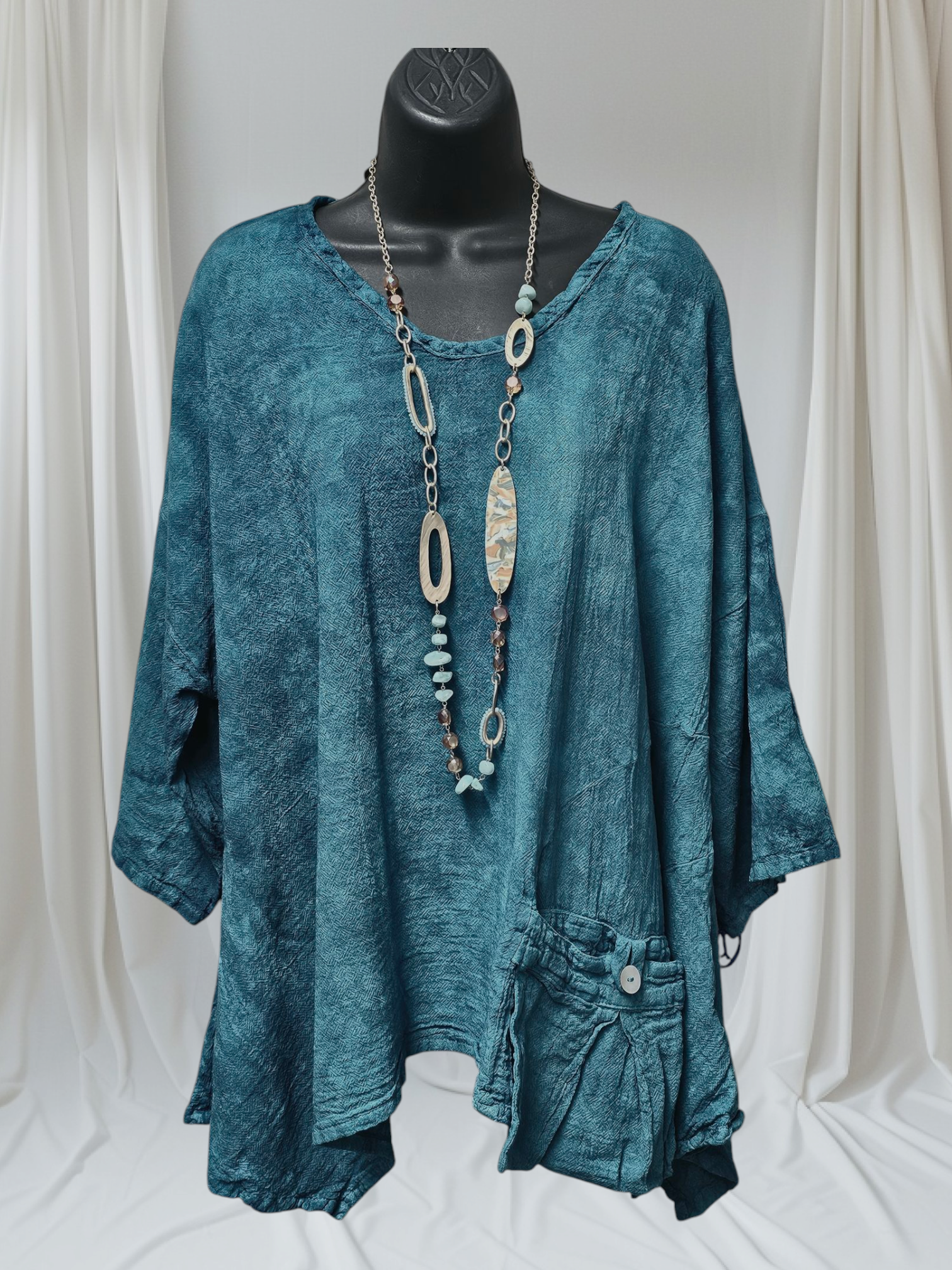 OMG NEW COLORS! 10 Color Ways - Fun Oversized Top with a Loose "Pocket" One Size