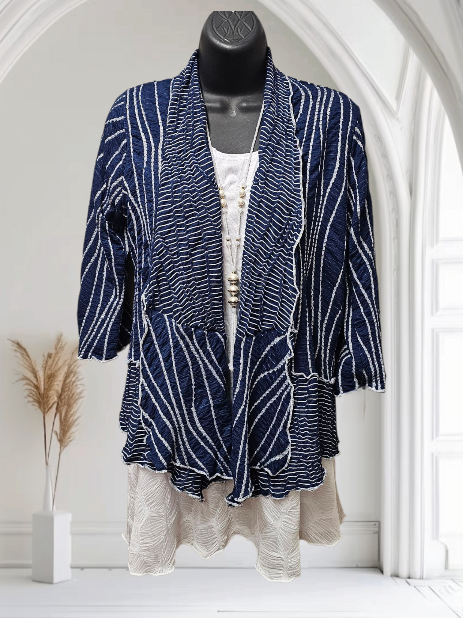 4 Color Ways - Classy No Button Jacket  Made in the USA