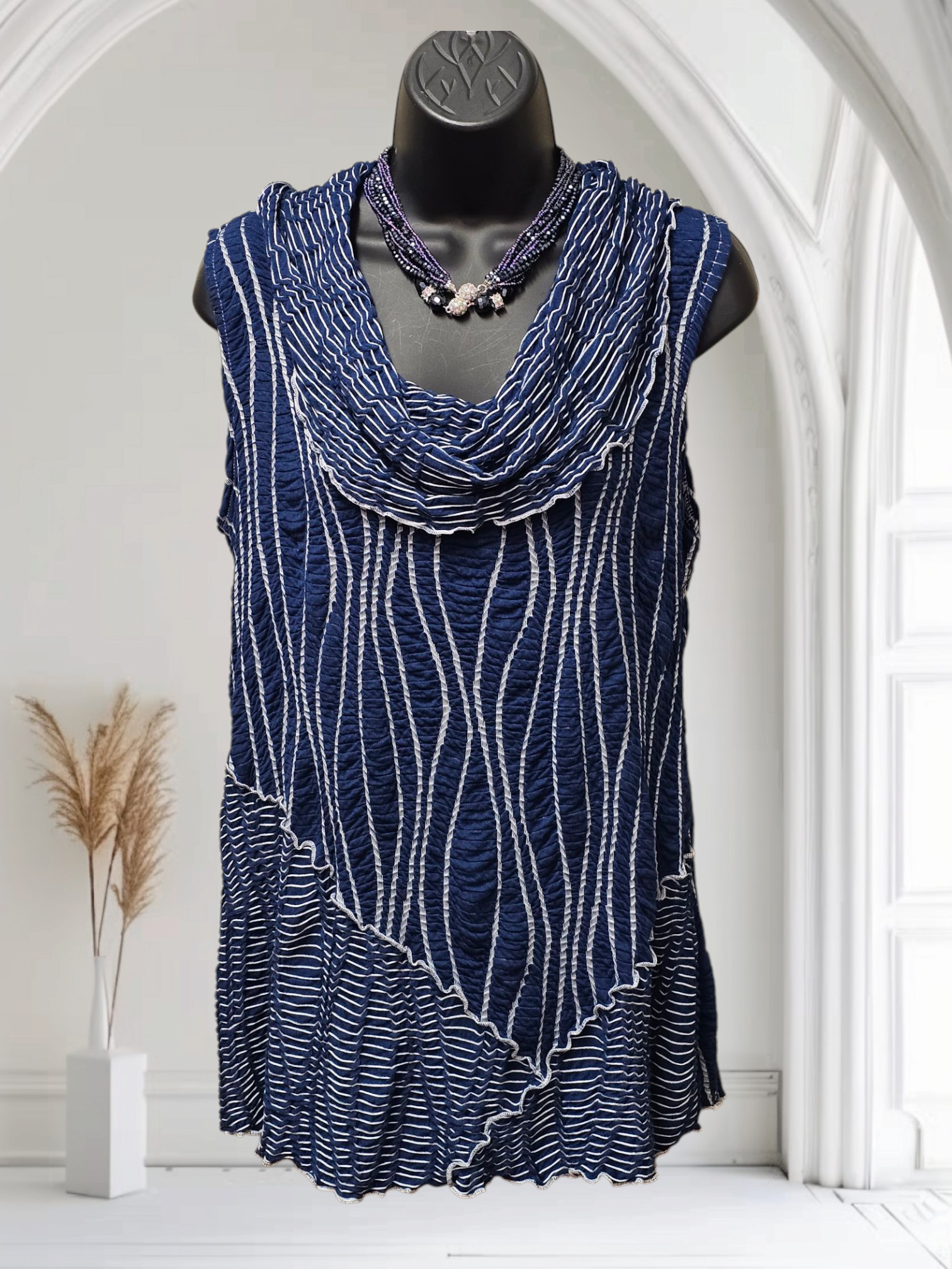 4 Color Ways - Sophisticated & Classy Cowlneck Tops Made in the USA