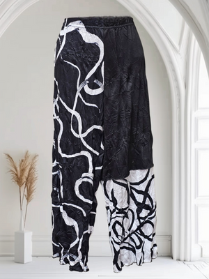 Classy Artsy Black & White Pants Made in the USA