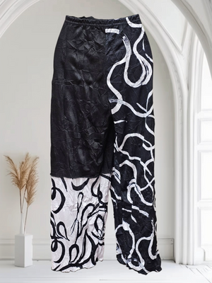 Classy Artsy Black & White Pants Made in the USA