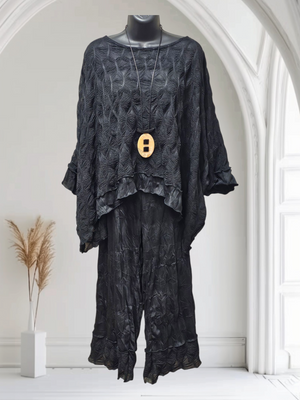 Gorgeous Light Knit Black Top Made in the USA