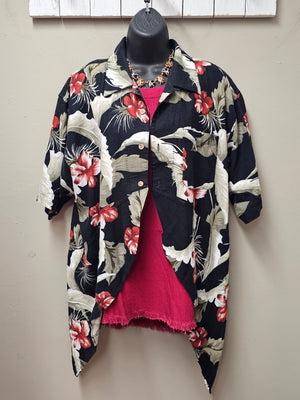 New - Fun Black and Burgundy Cardigan/Jacket Seams by Sarah