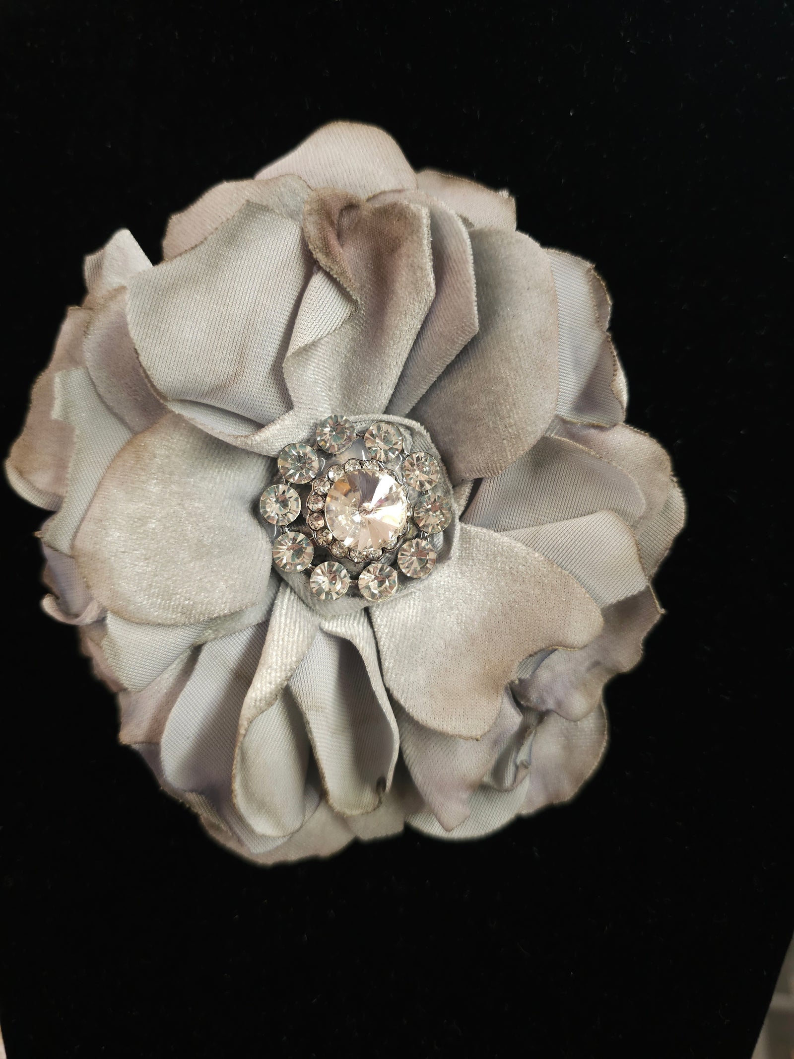 SALE was $34.99 Bohemian Style Handcrafted Fabric Flowers Brooch/Necklace