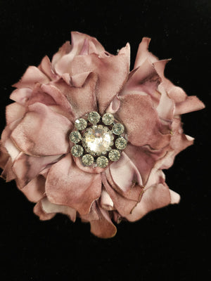 SALE was $34.99 Bohemian Style Handcrafted Fabric Flowers Brooch/Necklace