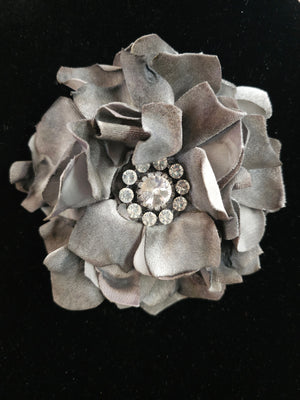 SALE was $34.99 Bohemian Style Handcrafted Fabric Flowers Brooch/Necklace