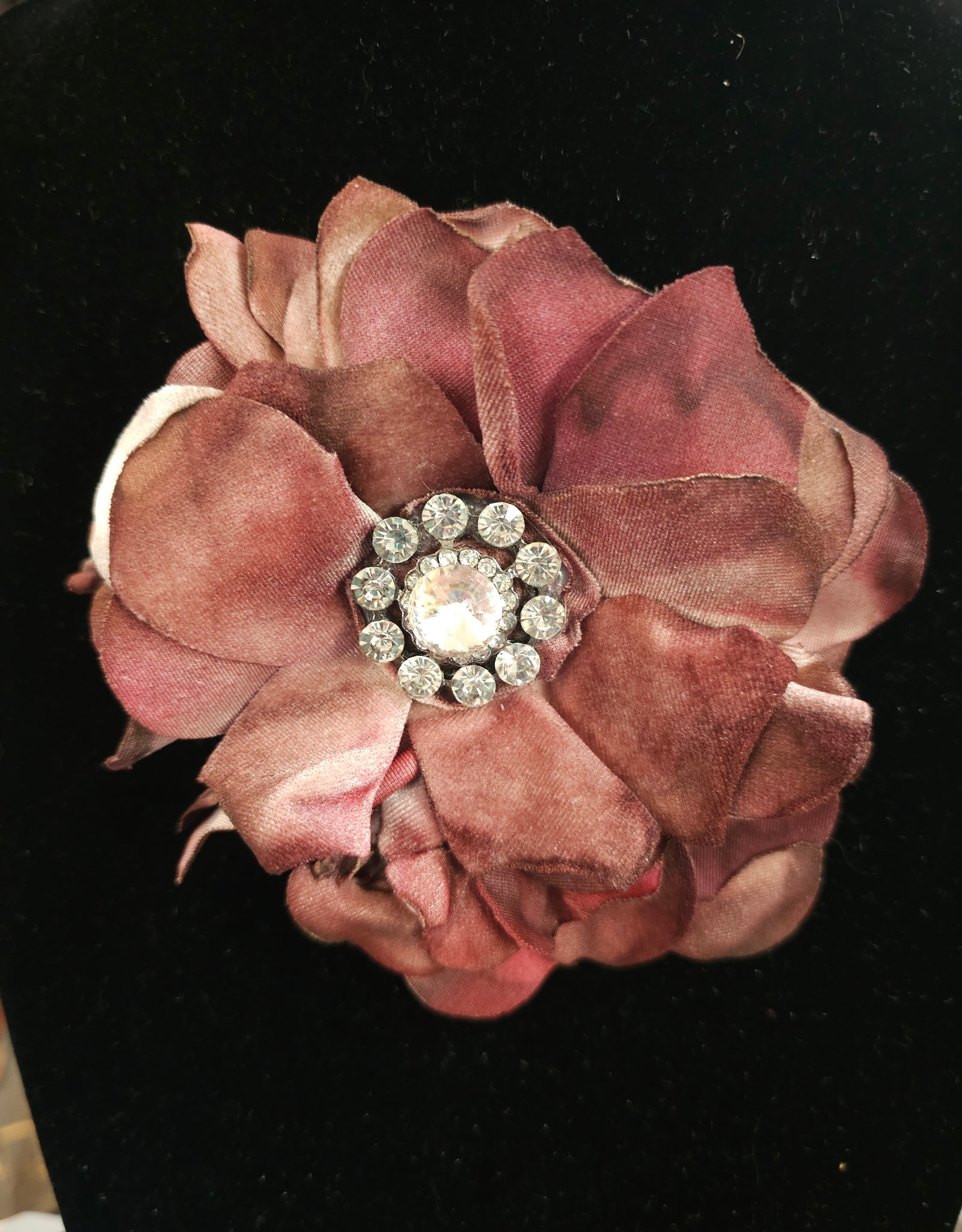 SALE was $34.99 Bohemian Style Handcrafted Fabric Flowers Brooch/Necklace