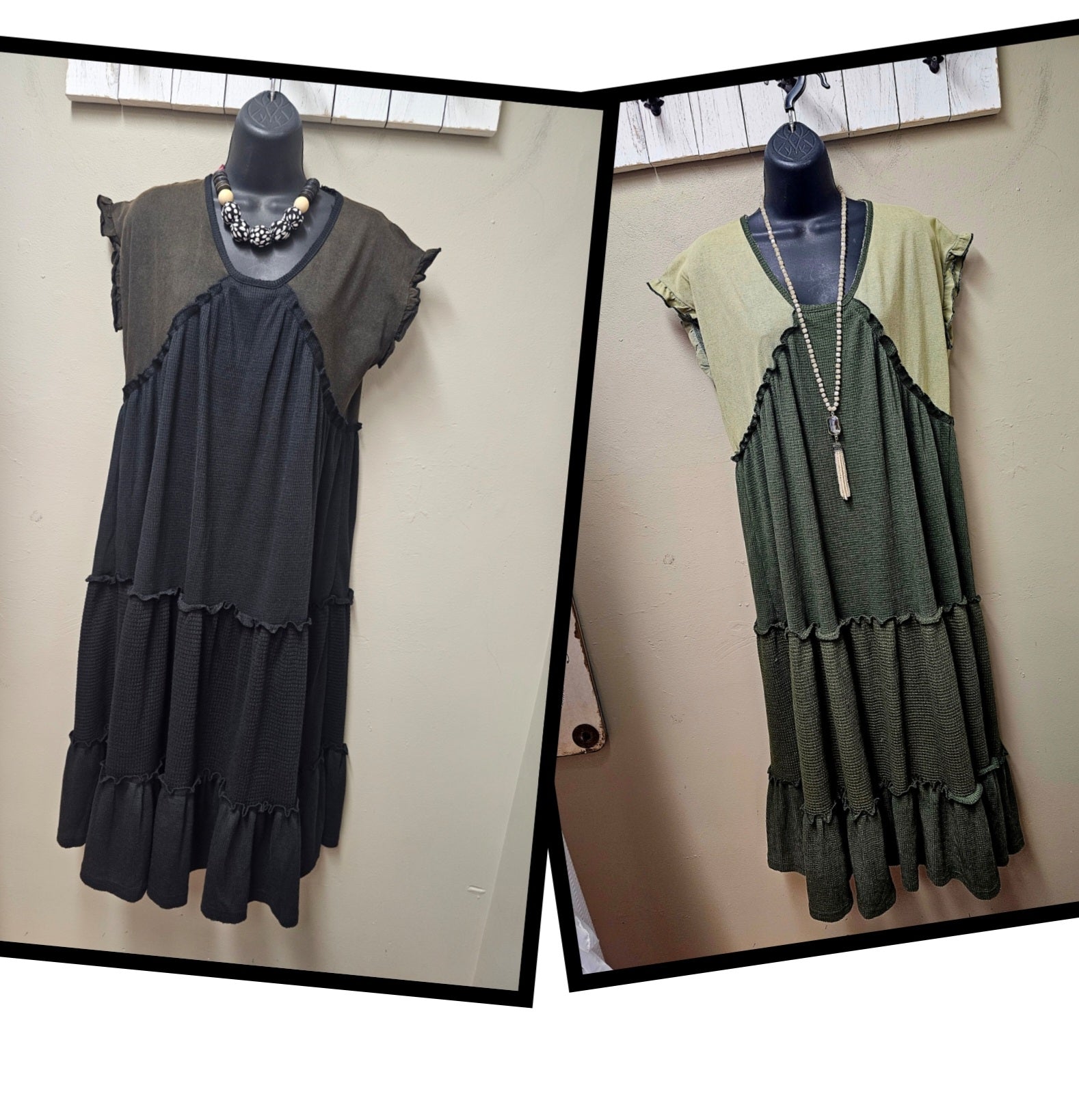 2 Color Ways - Bohemian Style Layered Dresses