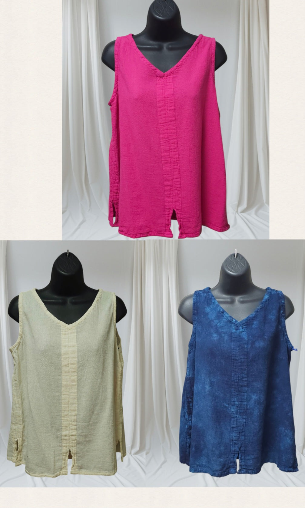 OMG 3 NEW Color Ways - Hey "Henri" Cool Cotton Tank Top