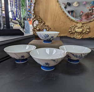 Vintage Japanese Snack/Condiment Bowls- Set of 4