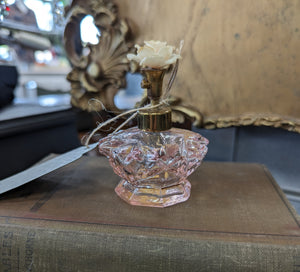 Vintage Pink Glass Perfume Pump