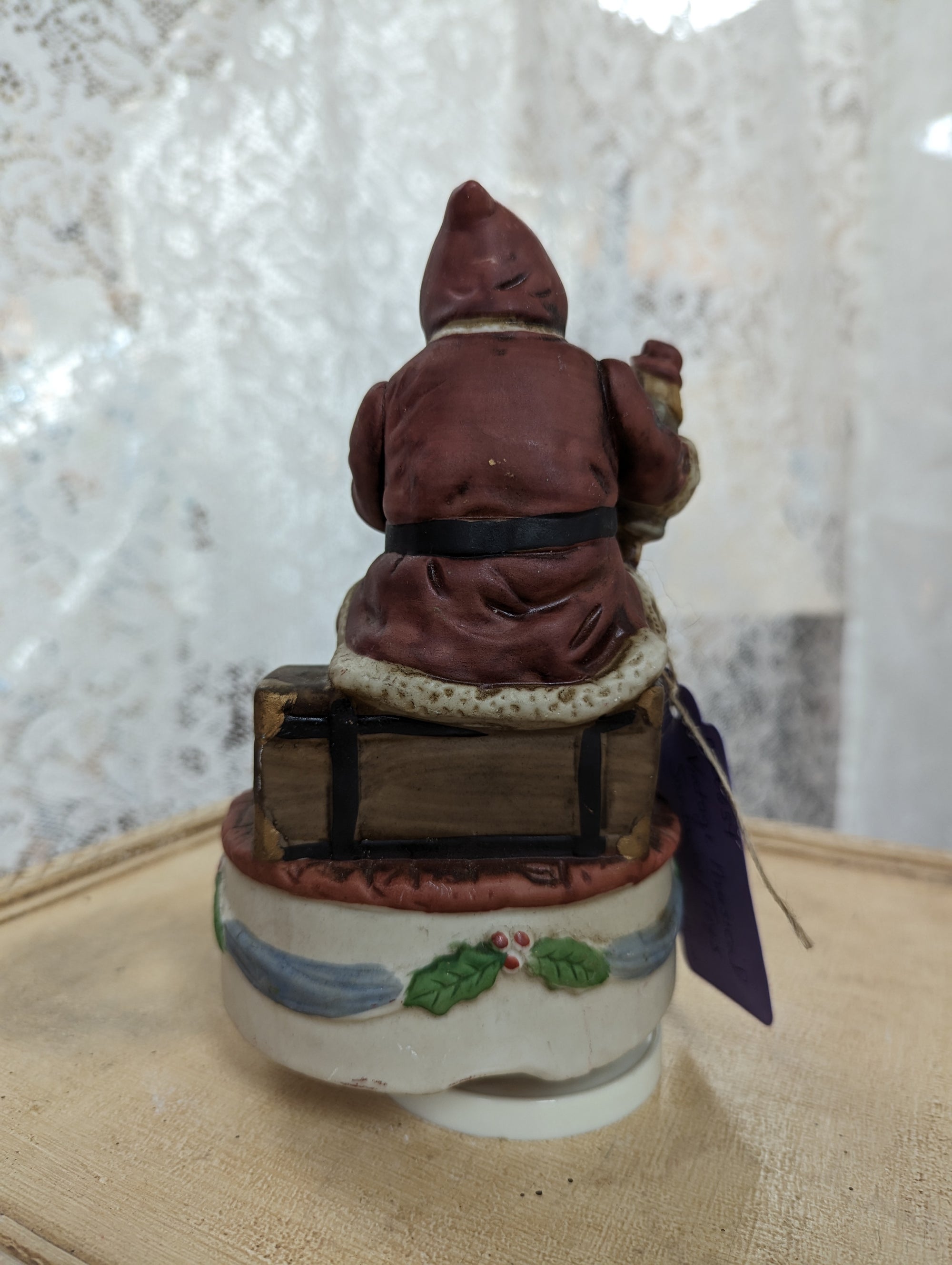 Vintage Musical Santa w/Toys