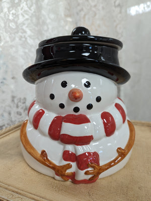 Vintage Snowman Cookie Jar