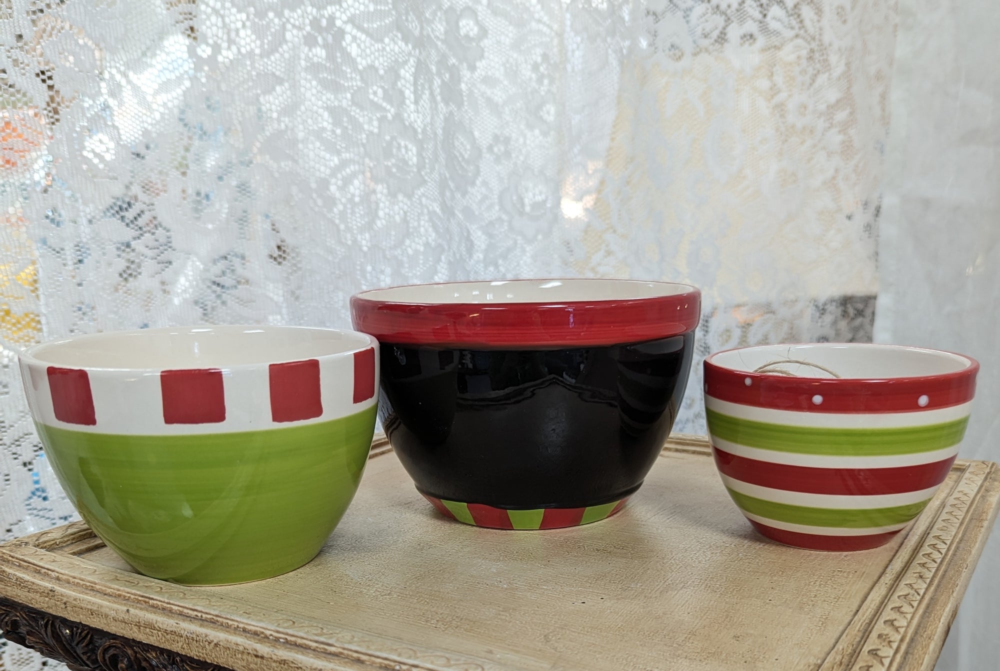 Set of 3 Hand Painted Penguin Bowls
