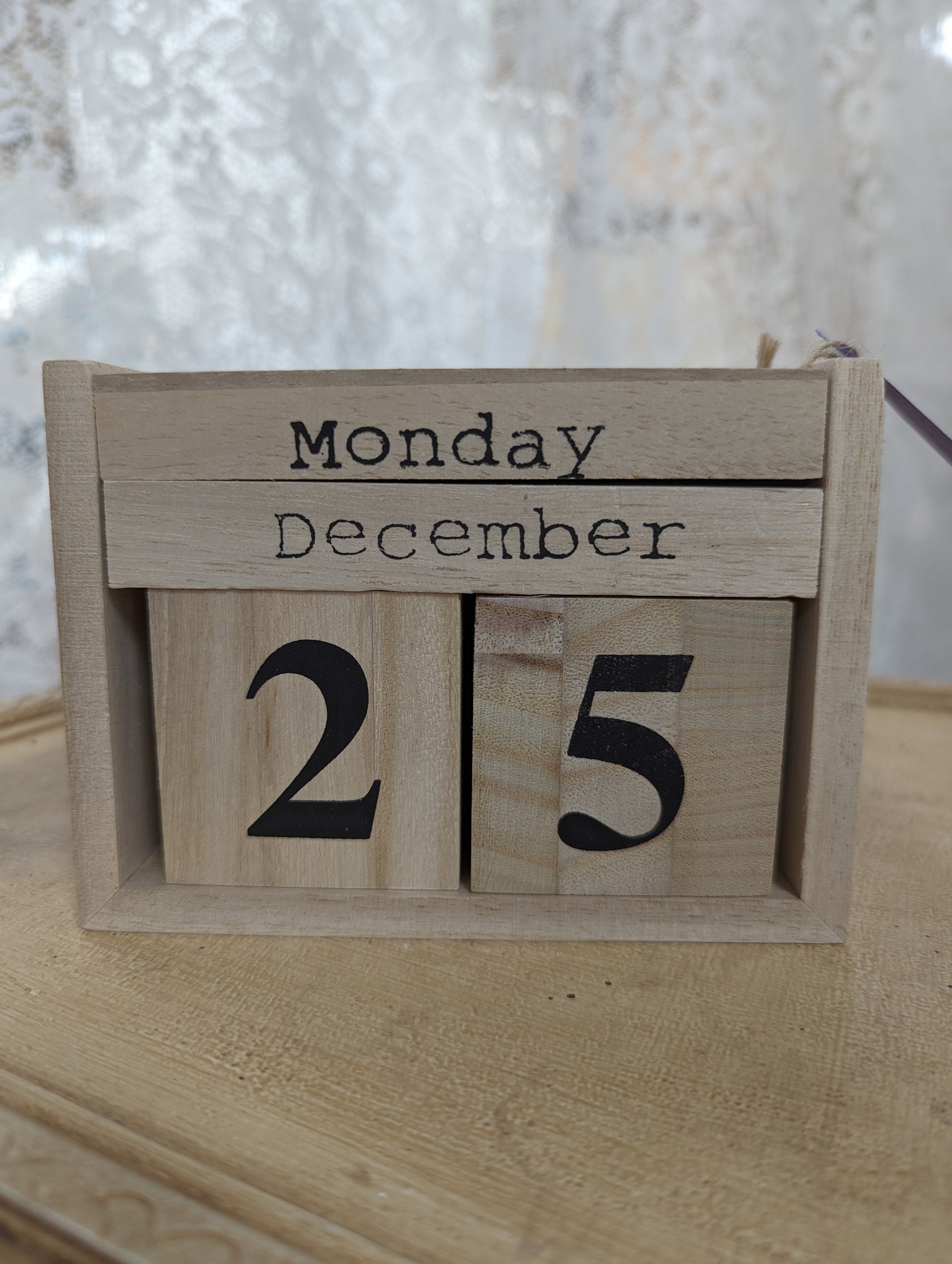 Wood Calendar