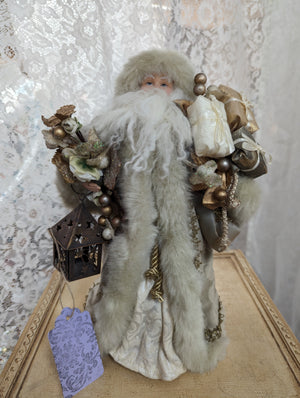 Vintage Father Christmas Free Standing or Tree Topper