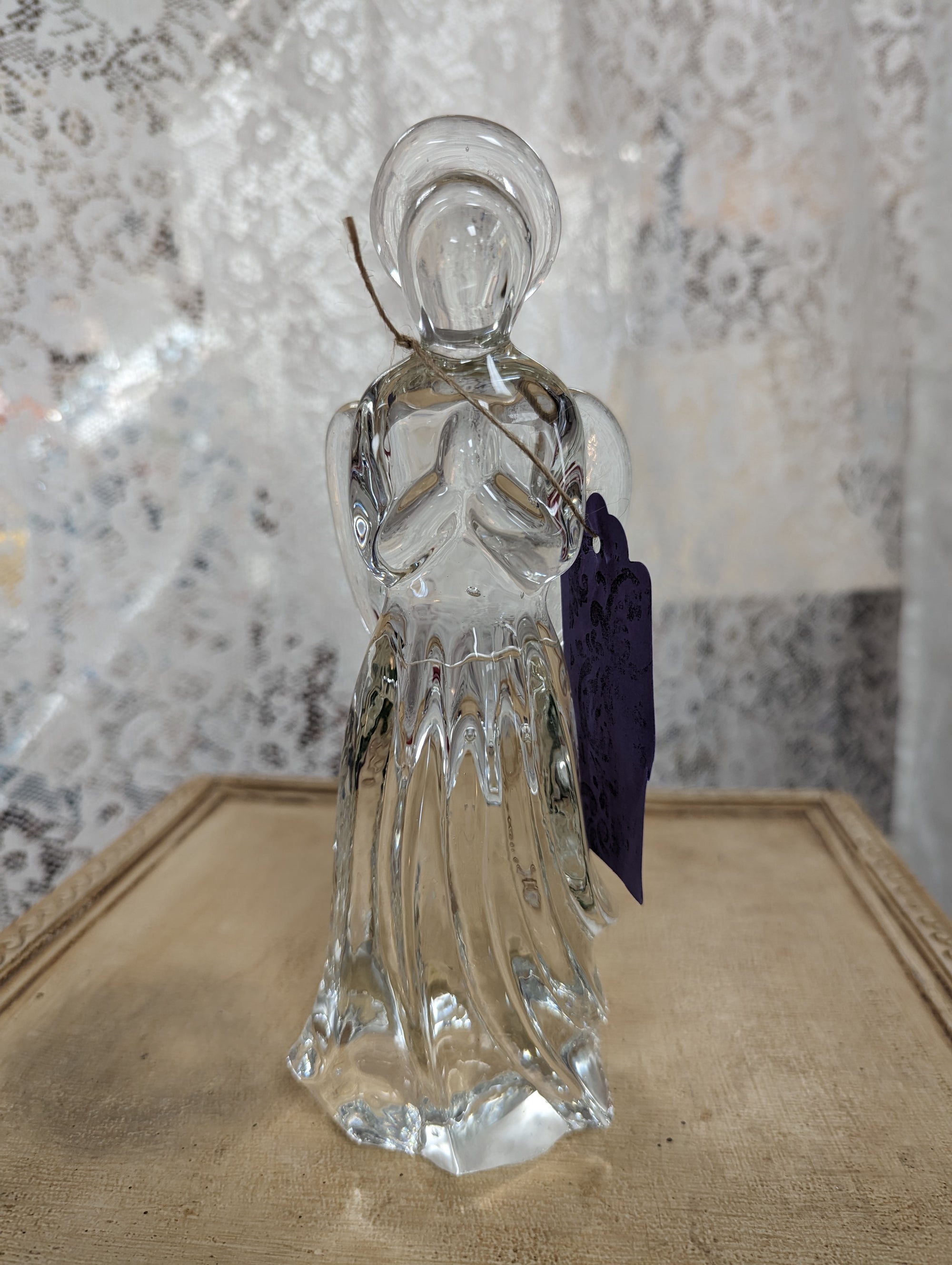 Blown Glass Clear Angel