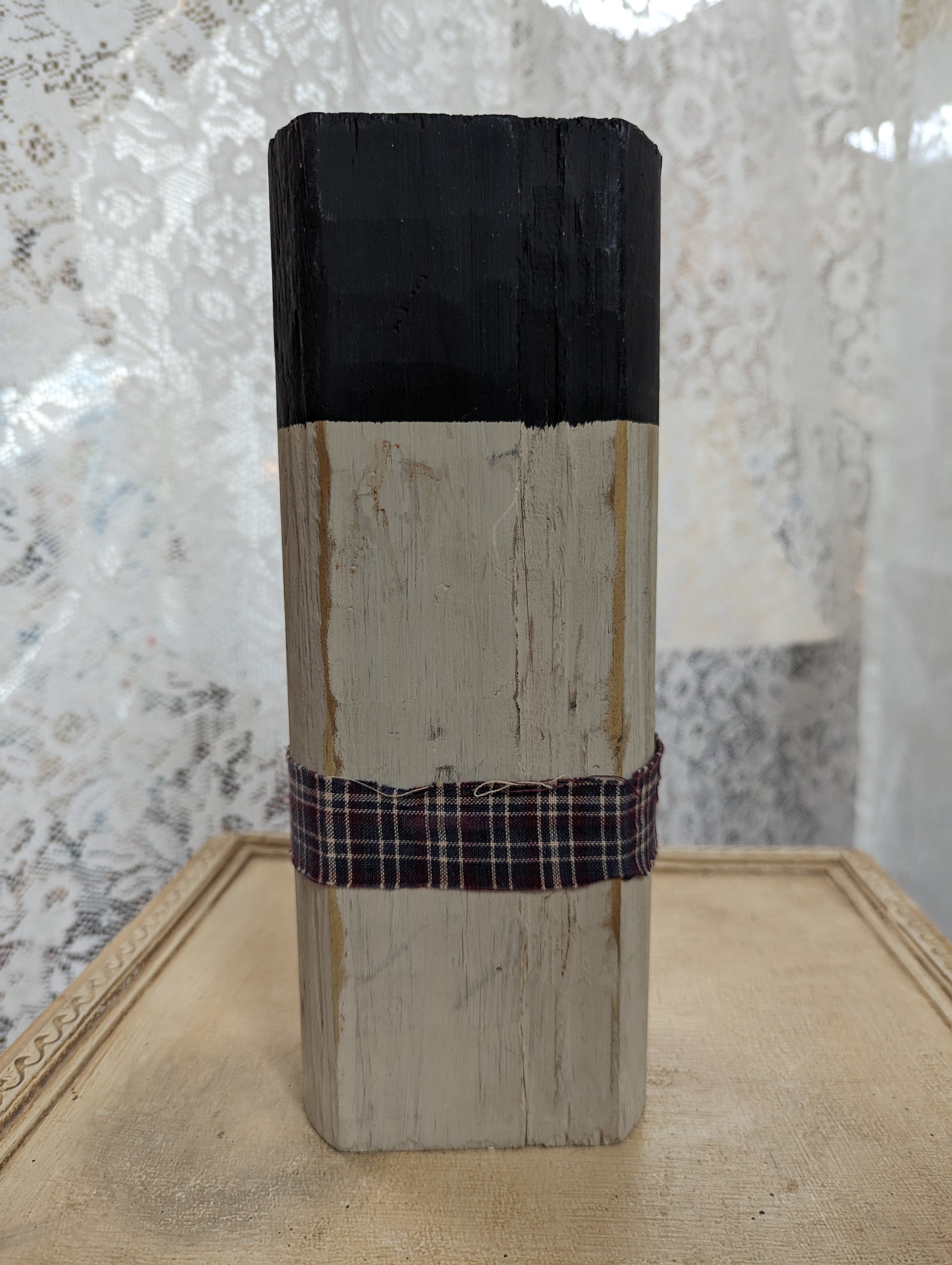 Handcrafted Wood Plank Snowman