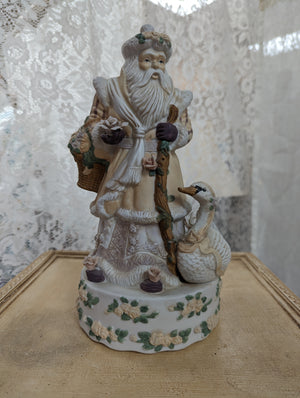 Porcelain Musical Victorian Father Christmas