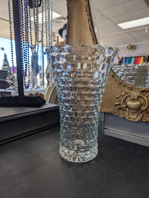 Indiana Glass "Cubist" Vase