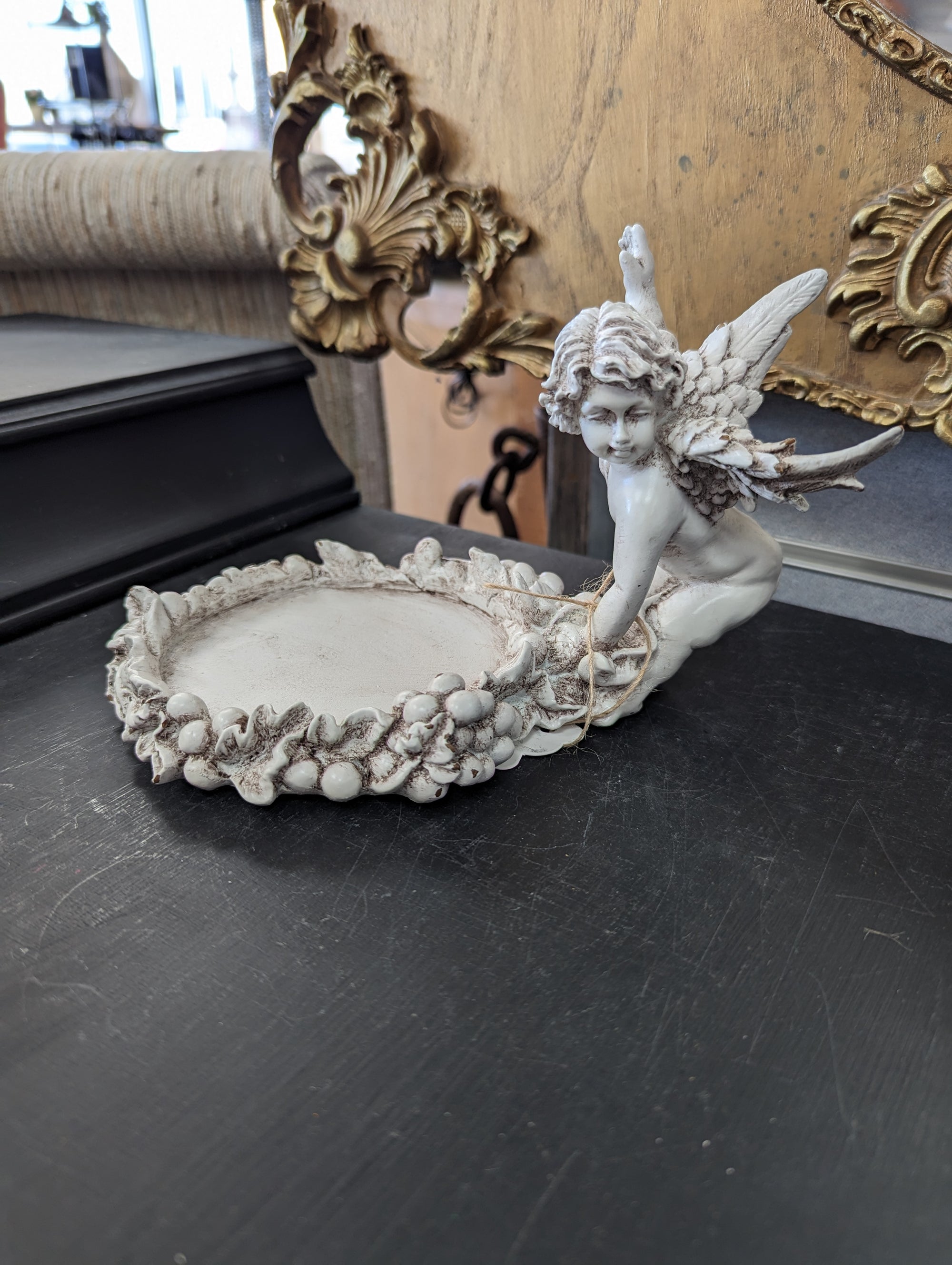 Angel Candle Holder Tray