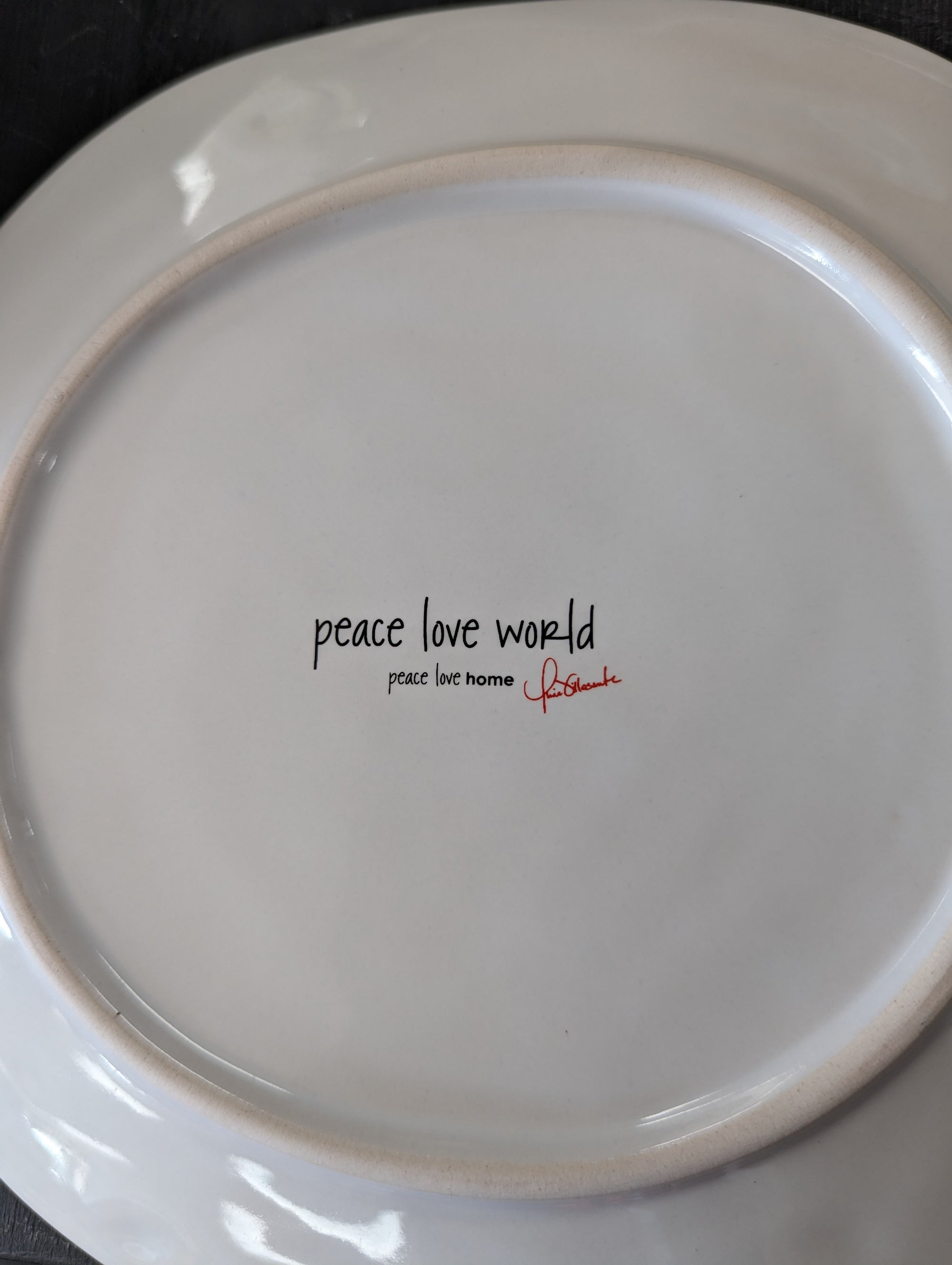 Peace, Love, Home 4 Dessert Plates
