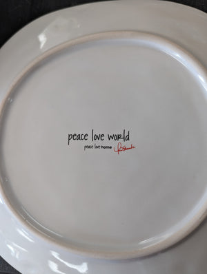 Peace, Love, Home 4 Dessert Plates