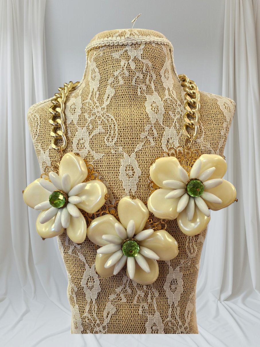 FINAL SALE was $39.99 -  Large Statement Flower Necklace