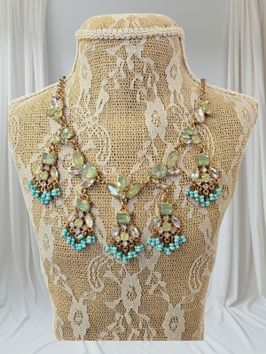 FINAL SALE was $29.99 - 2 Color Ways - Delicate Crystals and Beaded Necklace