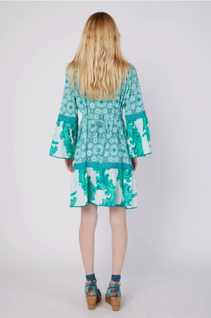 Luxurious Moroccan Style Print Dress