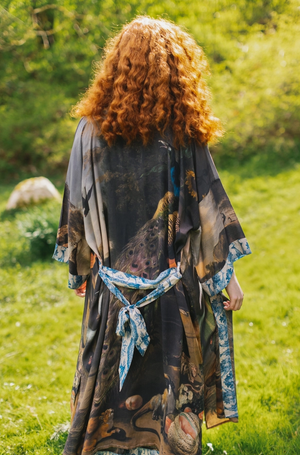 "Wild Beauty" Opera Long Belted Duster