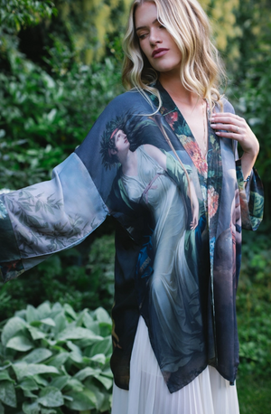 "Reverie" Bold Belted Kimono Jacket