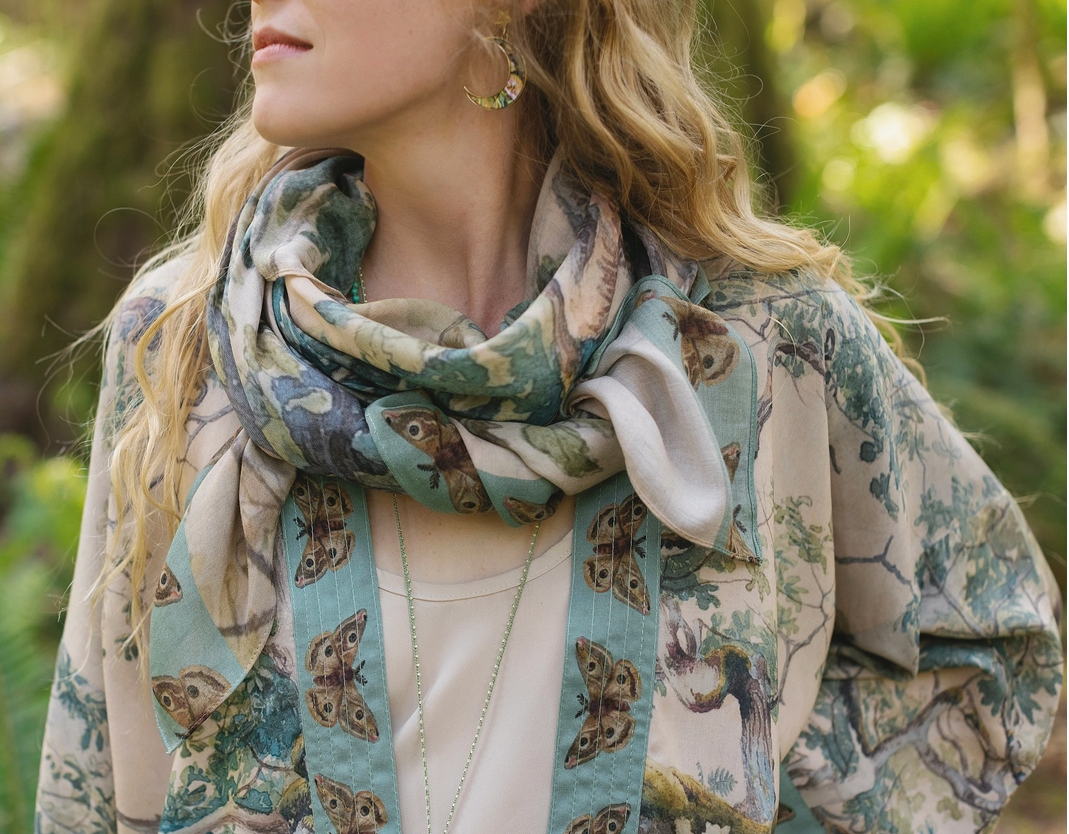 "Earth and Sky"  Bohemian Scarf