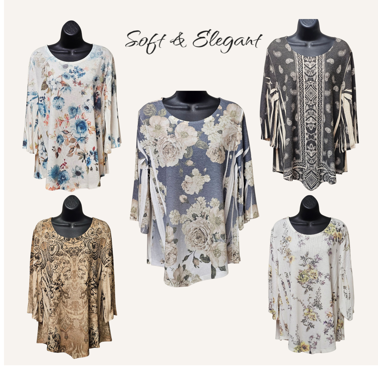 5 Color Ways - Gorgeous Light Sweaters with a Vintage Look