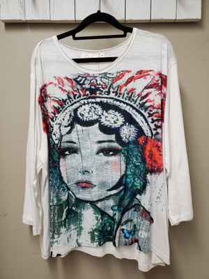 2 Color Ways - Tribal Girl One Size Top