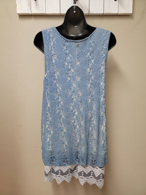 2 Color Ways - Layered Lace Tunic