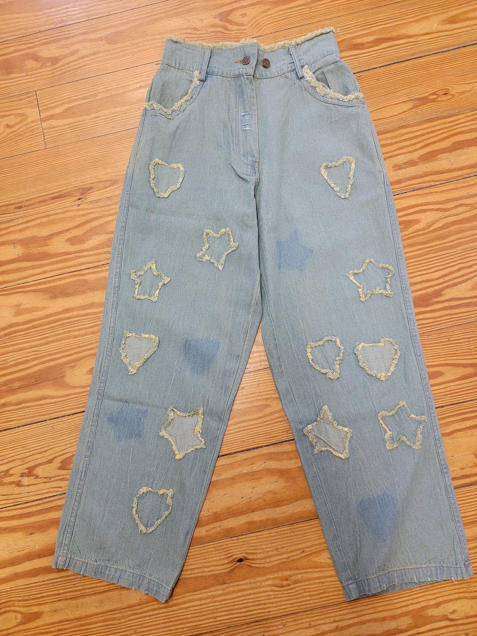 Stars and Hearts Lightweight Denim Pants