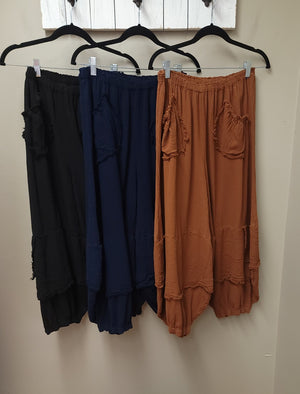 9 Color Ways - Bohemian Style  "Guchi" Pants One Size