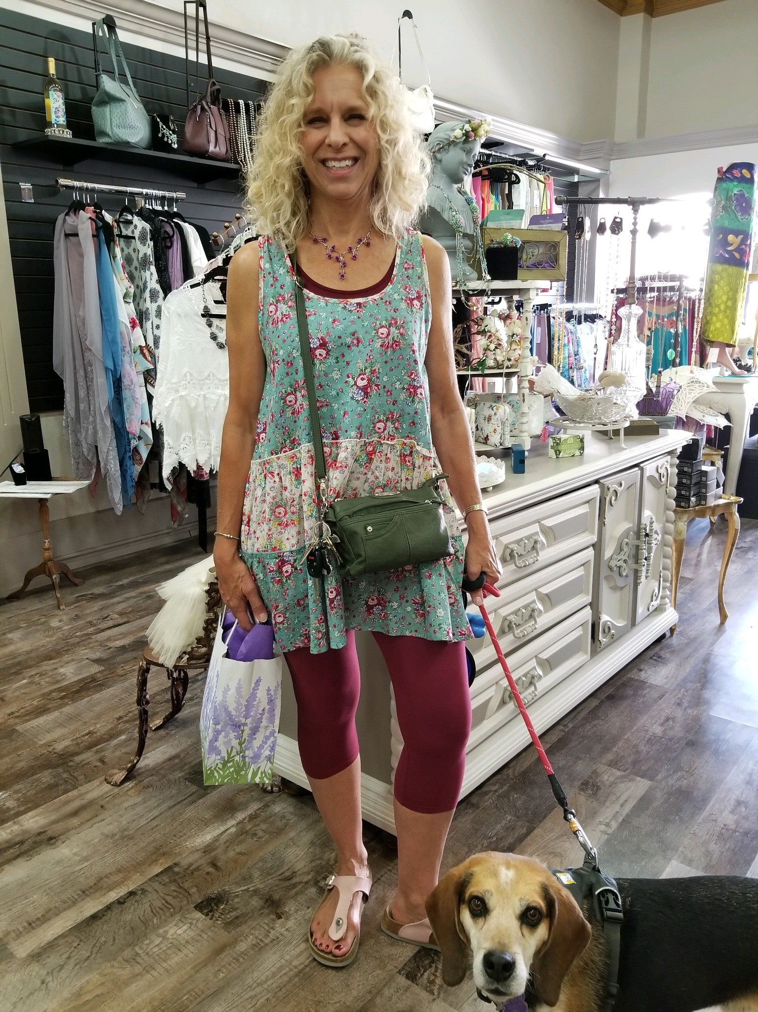 zBEST SELLER - One Size REGULAR Peach Fuzz Legging Capri Length - You-nique Bou-tique