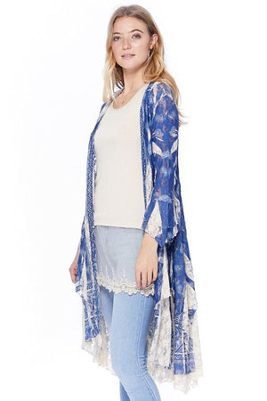 3 Color Way's - Beautiful Lace Jacket with Flattering Layered Back - You-nique Bou-tique